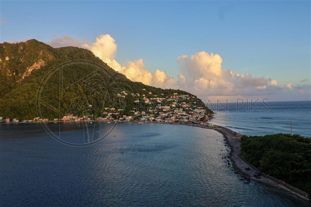 Paysage magnifique de Scott Heads Dominica