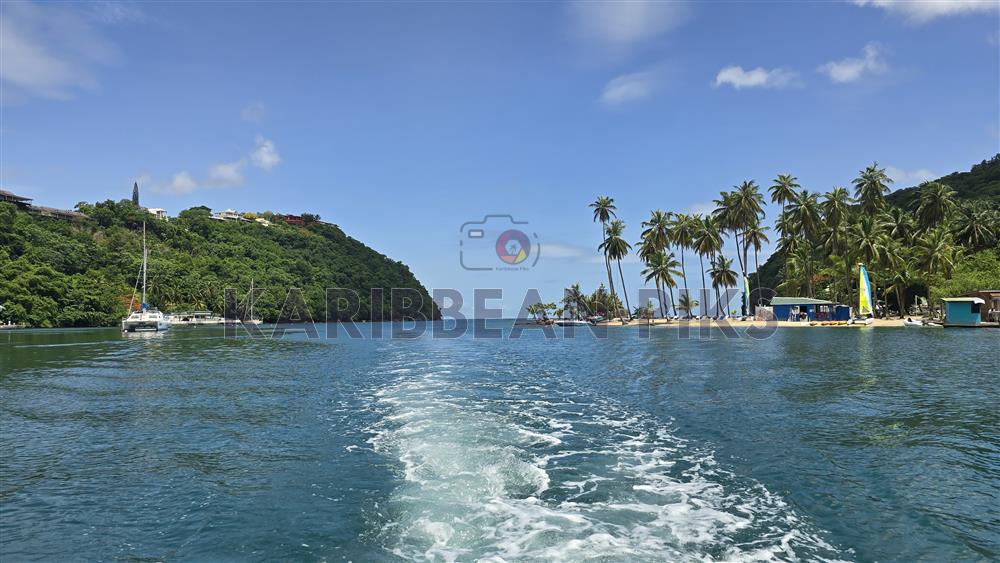 Super vue de Marigot Bay à Sainte Lucie